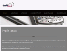 Tablet Screenshot of impot-janick.com
